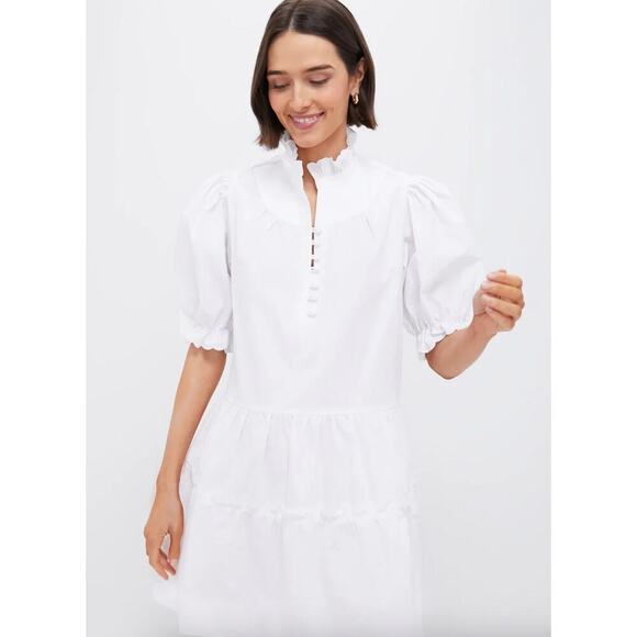 Tuckernuck Pomander Place White Selena Mini Dress Sz S - Picture 1 of 7